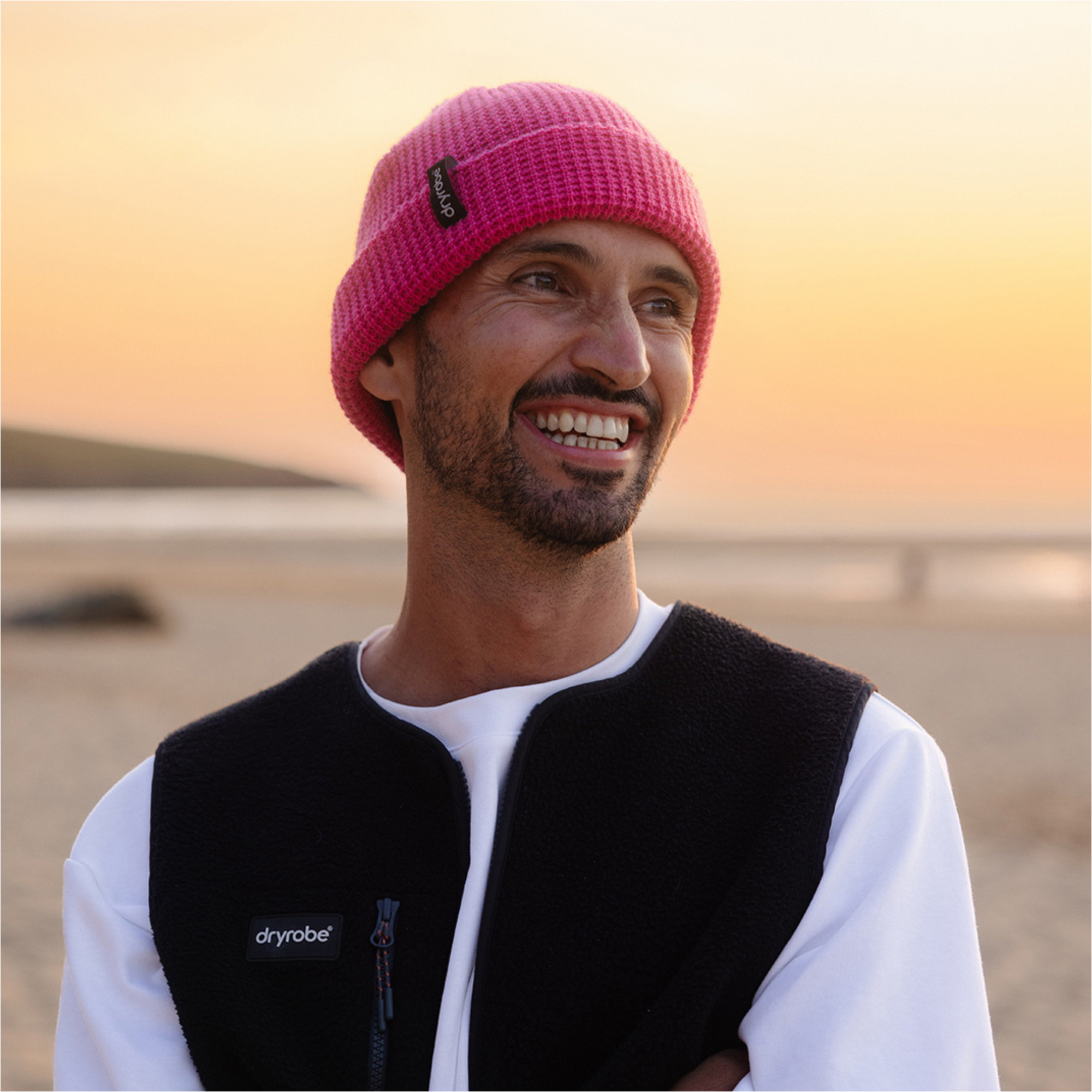 2026 Dryrobe Waffle Beanie DBNEWAFF - Pink